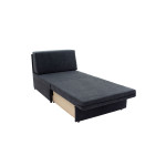 Πολυθρόνα κρεβάτι Lyric pakoworld με αποθηκευτικό χώρο ύφασμα ανθρακί antique 86x101x87εκ