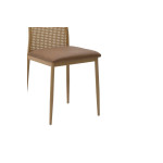 Καρέκλα Lasmipe Inart καφέ pu-rattan 40x49x96εκ