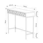 Κονσόλα Elettra pakoworld φυσικό-μαύρο 110x35.5x90εκ