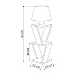 Φωτιστικό δαπέδου PWL-1231 pakoworld Ε27 λευκό 22x22x85εκ