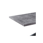 Τραπέζι Karen pakoworld MDF γκρι cement-μαύρο 200x100x75εκ