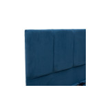 Κρεβάτι διπλό Cassian pakoworld ύφασμα γαλάζιο 150x200εκ