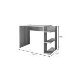 Γραφείο εργασίας Toska pakoworld σε oak- sandstone απόχρωση 114x56x76εκ