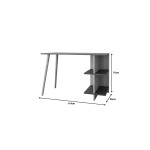 Γραφείο εργασίας Volet pakoworld σε oak- sandstone απόχρωση 114x56x76εκ