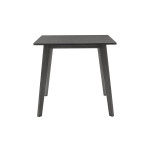 Tραπεζαρία Benson - Toto pakoworld σετ 5τμχ rustic grey - ύφασμα grey 80x80x75εκ