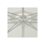 Ομπρέλα επαγγελματική Mongo pakoworld μονοκόμματος ιστός μέταλλο Φ2.3m εκρού