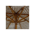 Ομπρέλα επαγγελματική Renny pakoworld μπεζ μακραμέ-ξύλο οξιάς Φ2.5m