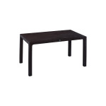 Τραπέζι Explore pakoworld με UV protection PP καφέ 150x90x73.5εκ