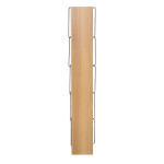 Βιβλιοθήκη mini Tars pakoworld  sonoma-μαύρο 50x22x150εκ