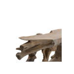 Κονσόλα Root pakoworld χειροποίητη teak ξύλο φυσικό 150x40x80εκ