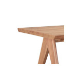 Τραπέζι Winslow pakoworld ξύλο rubberwood ανοικτό καρυδί 160x85x75εκ