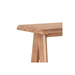 Τραπέζι Bar Winslow pakoworld ξύλο rubberwood ανοικτό καρυδί 120x45x100εκ