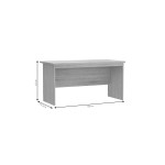 Γραφείο εργασίας Payton pakoworld grey-wenge 150x72.5x76εκ