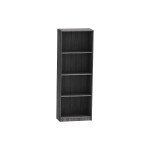 Βιβλιοθήκη Presley pakoworld σε ανθρακί-wenge απόχρωση 60x30x167εκ