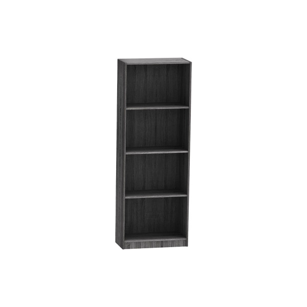 Βιβλιοθήκη Presley pakoworld σε ανθρακί-wenge απόχρωση 60x30x167εκ