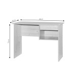 Γραφείο εργασίας με συρτάρι Michael pakoworld wenge 88x45x72εκ