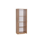 Ντουλάπα Jonar pakoworld δίφυλλη oak μελαμίνης 60x42x180εκ