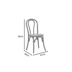 Καρέκλα Azhel pakoworld φυσικό ξύλο οξιάς-έδρα φυσικό rattan 41x50x89εκ