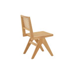 Καρέκλα Winslow pakoworld φυσικό rubberwood 45x56x82εκ