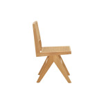 Καρέκλα Winslow pakoworld φυσικό rubberwood 45x56x82εκ