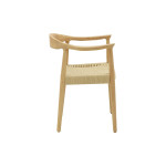 Πολυθρόνα Juvan pakoworld φυσικό rubberwood 64x53x77εκ