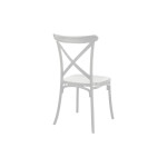 Καρέκλα Crossie pakoworld pp σε λευκή απόχρωση 38x46.5x82εκ