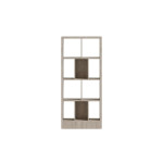 Βιβλιοθήκη Dividre pakoworld sonoma oak μελαμίνης 80x30x181εκ