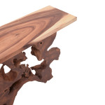 Κονσόλα Jako Inart φυσικό μασίφ ξύλο teak 120x40x80εκ