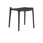 Καρέκλα Amvroan στοιβαζόμενη pakoworld με UV protection ανθρακί pp 51x49x79.5εκ