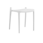 Καρέκλα Amvroan στοιβαζόμενη pakoworld με UV protection λευκό pp 51x49x79.5εκ