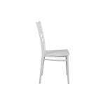 Καρέκλα Tiffany pakoworld pp σε λευκή απόχρωση 40x40x89εκ