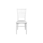 Καρέκλα Tiffany pakoworld pp σε λευκή απόχρωση 40x40x89εκ