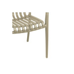 Πολυθρόνα Zoi pakoworld pp σε cappucino απόχρωση 58.5x54x80εκ