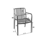 Πολυθρόνα Zoi pakoworld pp σε cappucino απόχρωση 58.5x54x80εκ