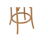 Σκαμπό μπαρ Thonet pakoworld φυσικό ξύλο οξιάς-έδρα φυσικό rattan 41x50x105εκ
