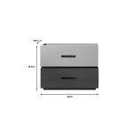 Κομοδίνο Sonlen pakoworld mdf σε καρυδί-μπεζ απόχρωση 60x40x44.5εκ