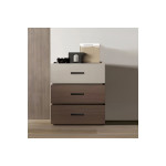 Κομοδίνο Sonlen pakoworld mdf σε καρυδί-μπεζ απόχρωση 60x40x66εκ