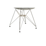Καρέκλα Adelle pakoworld PP διάφανο γκρι-inox πόδι 46x55x81εκ