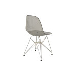 Καρέκλα Adelle pakoworld PP διάφανο γκρι-inox πόδι 46x55x81εκ