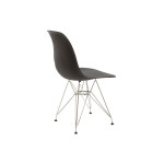 Καρέκλα Adelle pakoworld PP μαύρο-inox πόδι 46x55x81εκ