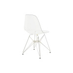 Καρέκλα Adelle pakoworld PP διάφανο-inox πόδι 46x55x81εκ
