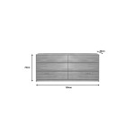 Συρταριέρα Kuanger pakoworld mdf σε φυσική απόχρωση 120x40x70εκ