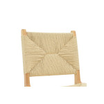 Καρέκλα Arten pakoworld σχοινί-rubberwood σε φυσική απόχρωση 60x55x85εκ