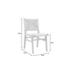 Καρέκλα Arten pakoworld σχοινί-rubberwood σε φυσική απόχρωση 60x55x85εκ