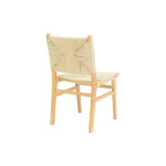 Καρέκλα Arten pakoworld σχοινί-rubberwood σε φυσική απόχρωση 60x55x85εκ