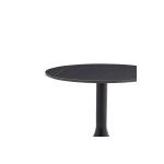 Βοηθητικό τραπέζι Fabron Inart μαύρο sintered stone Φ50x52εκ