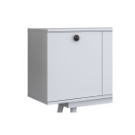 Μπουφές Salonde pakoworld λευκό μελαμίνης-λευκό pp πόδι 180x40x82.6εκ