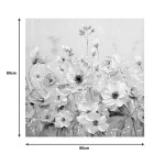 Πίνακας σε καμβά Rozy I Inart 80x3x80εκ
