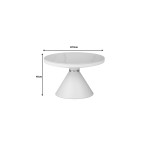 Βοηθητικά τραπέζια Coozlin Inart sintered stone σε απόχρωση λευκό μαρμάρου με λευκό-χρυσό μέταλλο