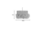 Φωτιστικό οροφής Annhele Inart sisal σε φυσικό χρώμα Φ50x35εκ